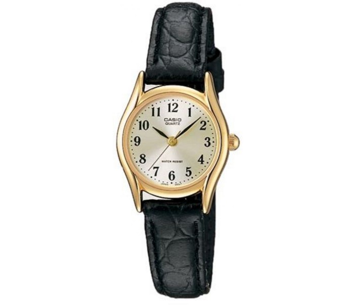 Casio LTP-1094Q-7B2DF Womens Analog Watch Black and Gold - Zoom Image