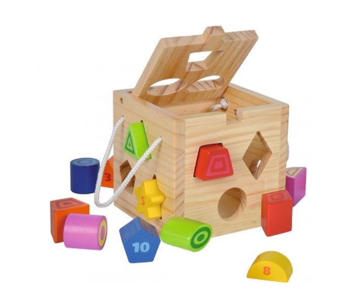 Simba 100002092 Eichhorn Shape Sorting Cube - 13 Pieces - Zoom Image 3