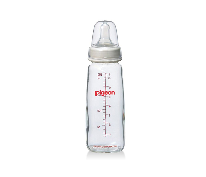 Pigeon N11583423A Glass Feeding Bottle - White, 200ML - Zoom Image