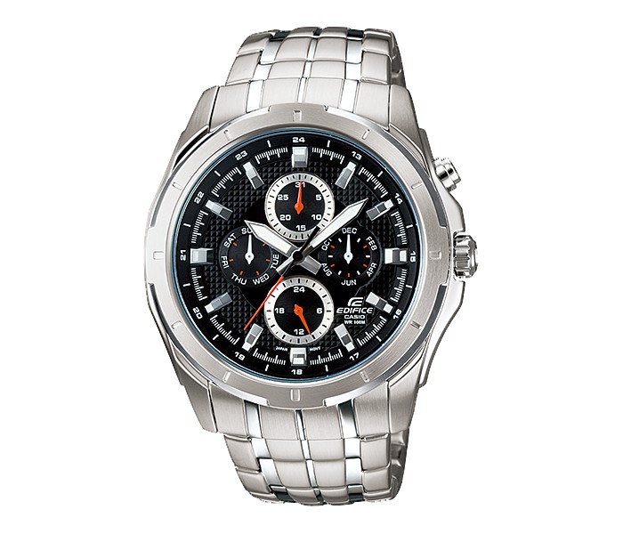 Casio Edifice EF-328D-1AVDF Mens Analog Watch Silver and Black - Zoom Image