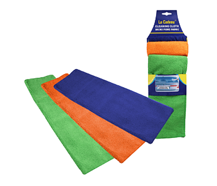 La Cadeau 3 Pieces Car Cleaning Micro Fibre Cloth - Zoom Image