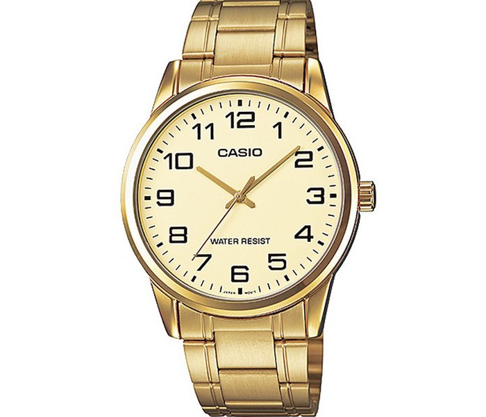 Casio MTP-V001G-9BUDF (CN) Mens Analog Watch Gold - Zoom Image