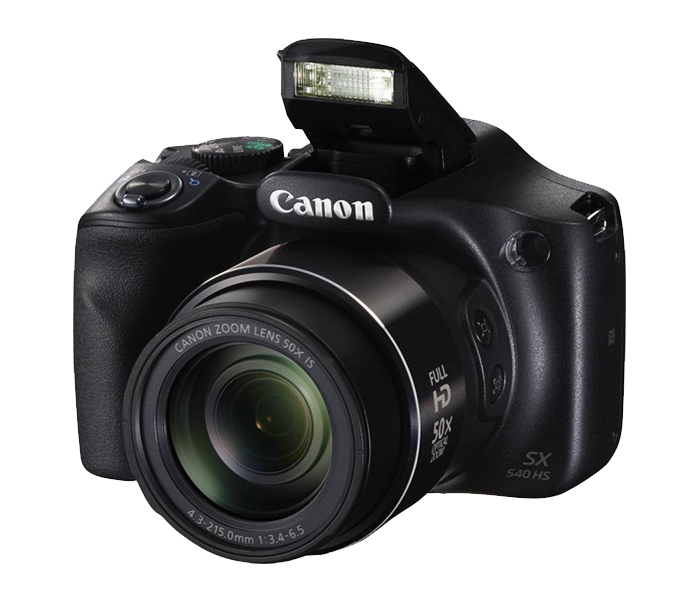 Canon SX540 HS 20.3 MP Powershot Digital Camera - Black - Zoom Image 3