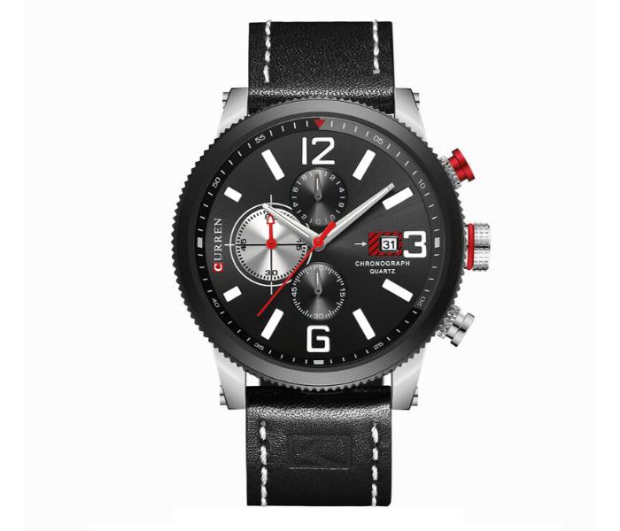 Curren 8281 Quartz Wristwatch For Men Black - Zoom Image