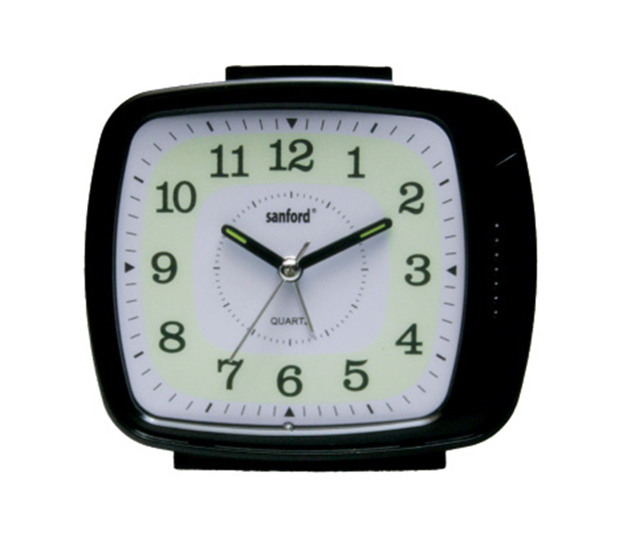 Sanford SF3005ALC Black Alarm Clock with 2AA Battery - Zoom Image