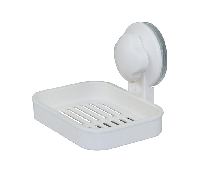 Taqdeer kin-7081 Bathroom Wall Mounted Soap Dish with Strong Sucker - White - Zoom Image 3