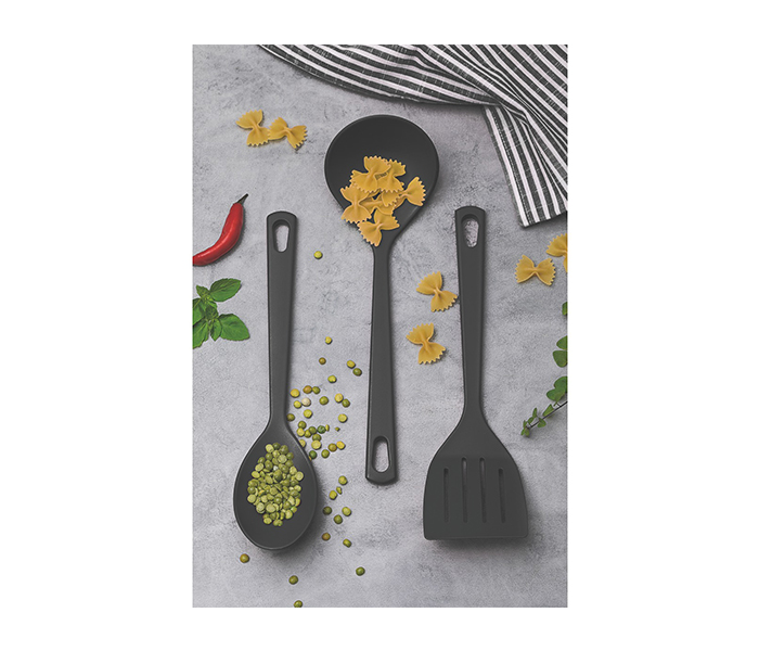 Tramontina TR-25099-014 Nylon Utilita Utensils - 3 Pieces, Black - Zoom Image 2