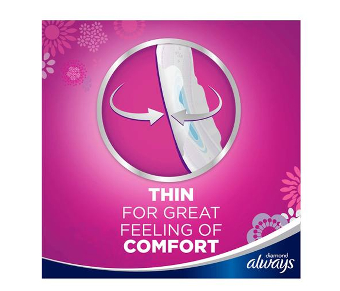 Always Diamond Ultra Thin Sanitary Pad Long Pack of 7 - Zoom Image 6