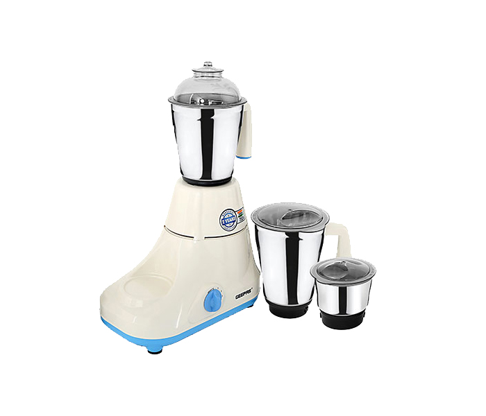 Geepas GSB5081 Mixer Grinder with 3 Stainless Steel Jars - White and Blue - Zoom Image 3