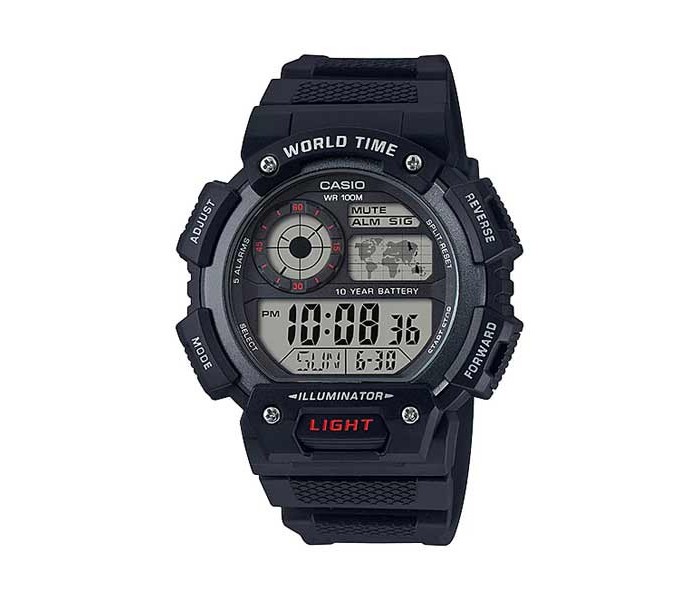 Casio AE-1400WH-1AVDF Mens Casual Digital Watch Black - Zoom Image