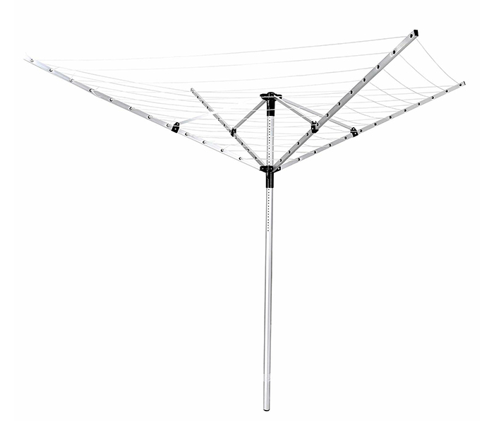 Royalford RFU9023 50 Meter Rotary Airer Cloth Dryer - Grey & Black - Zoom Image 1