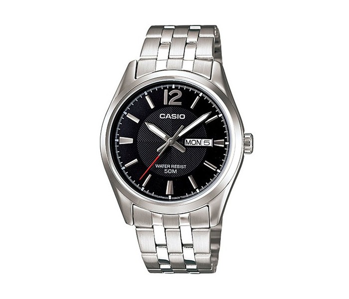 Casio MTP-1335D-1ADF Mens Analog Watch Silver and Black - Zoom Image