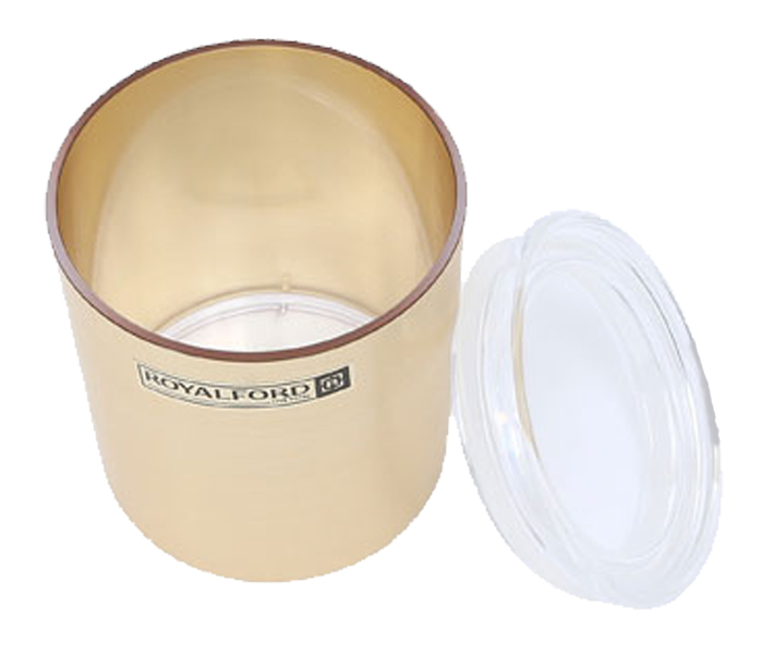 Royalford RF8214 Solid Acrylic Window Canister - Gold - Zoom Image 1