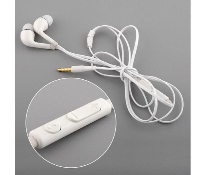 J5 In-Ear 3.5mm Stereo Earphone With Mic & Volume Control - White - Zoom Image 5