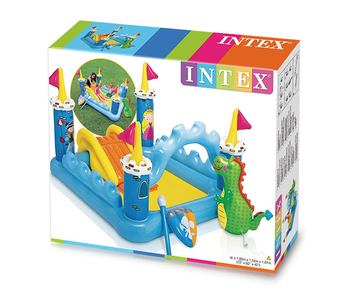 Intex ZX-57138 185 x 152 x 107CM Inflatable Fantastic Castle Play Centre - Zoom Image 1