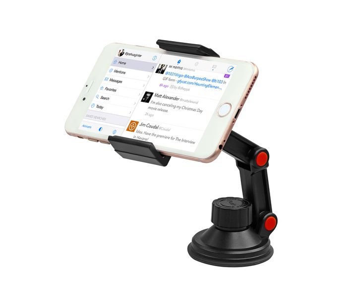 Promate RiseMount Multi-Level Car Mount Holder for Mobile Phone with 360 Degree Rotatable - Black - Zoom Image 6