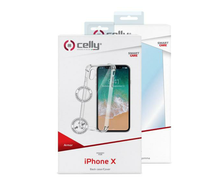 Celly 900WH Armor Mobile Cover for Apple iPhone X - White - Zoom Image 1