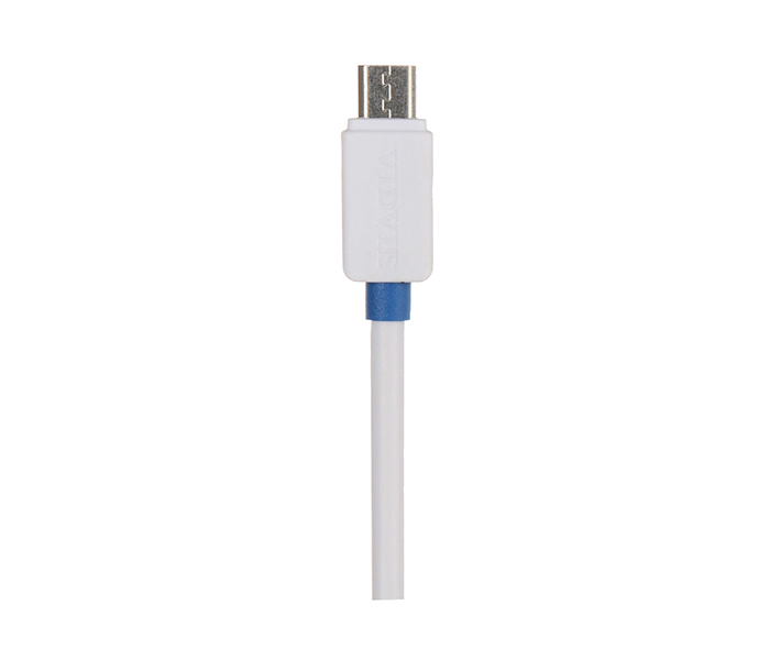 Vidvie PLE-202 2.1A 2 Pin Adapter with Micro Cable for Smartphone - White - Zoom Image 4