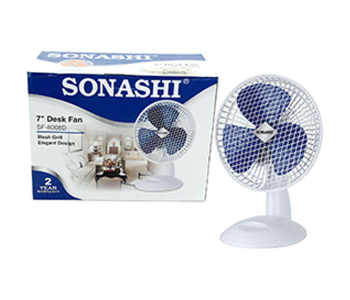 Sonashi SF-8008-D 7-inch Desk Fan - Blue - Zoom Image 4