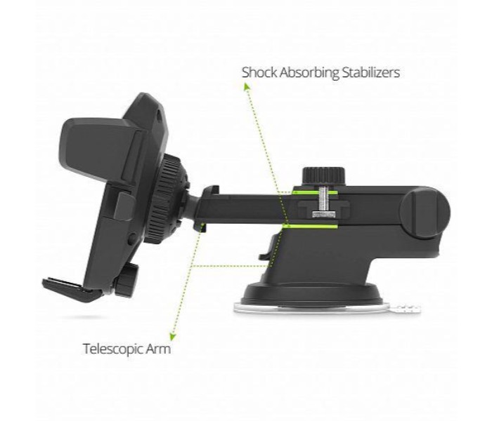 One Touch Universal Strong Adhesive Car and Desk Mount Holder for Smartphones Under 6.5 Inches OTCM65 Black - Zoom Image 6