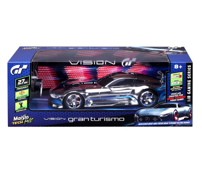 Maisto Tech 82164 1:18 Remote Control Vision Gran Turi Smo Silver - Zoom Image 2