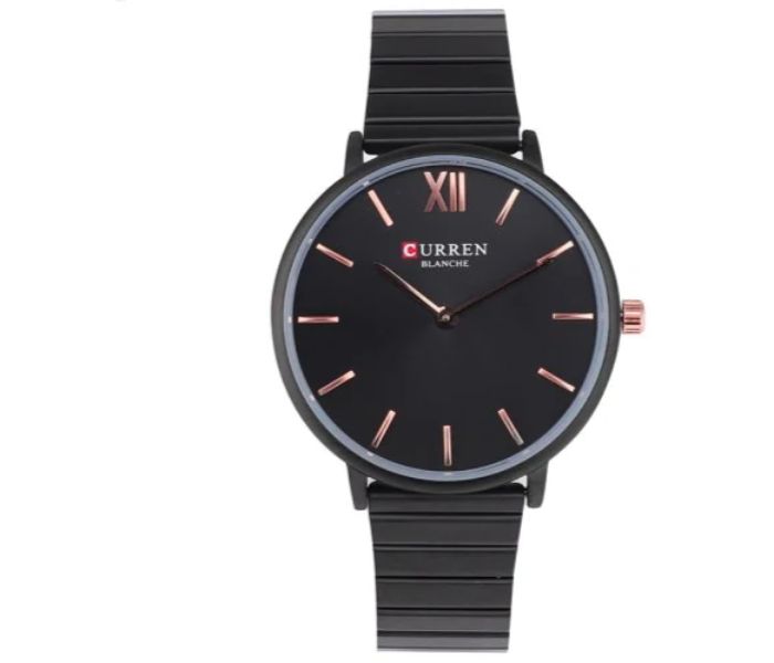 Curren 9040 Analog Quartz Watch For Women Black - Zoom Image