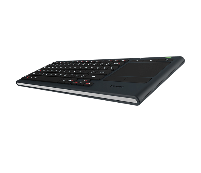 Logitech 920-006093 K830 Wireless Illuminated Wireless Keyboard with Touchpad - Black - Zoom Image 2