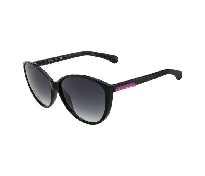 Calvin Klein CKJ784S 001 Cateye Black Frame & Black Mirrored Sunglasses for Women - Zoom Image