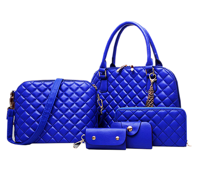 Fashion Crocodile Pattern Composite Women Shoulder Bags Set of 5 pcs 32092 Blue - Zoom Image