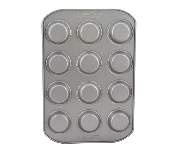 Prestige PR57128 12 Cup Bakeware Carbon Steel Bun Tin, Grey - Zoom Image 1