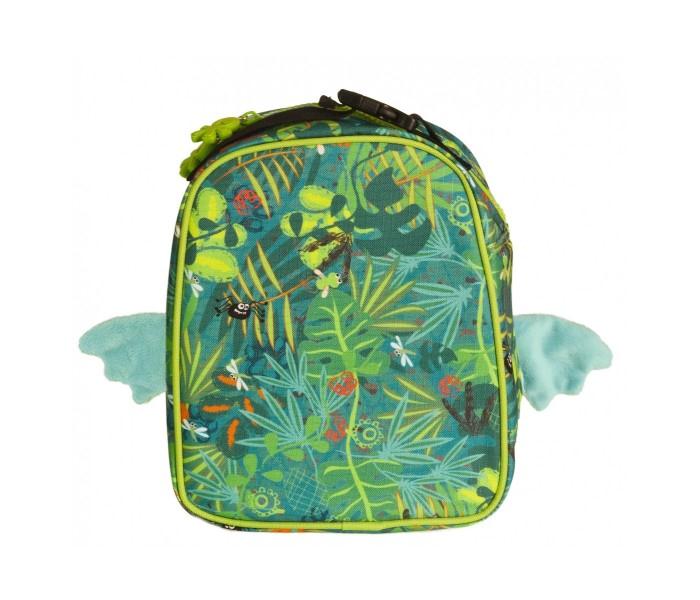 Okiedog 86021 Wildpack Junior Lunch Bag Dragon W-Eva Front For Unisex Green - Zoom Image 1