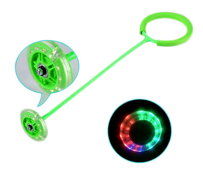 Children Bouncing Single Leg Football With LED Jumping Ball For Kids 1Pc - Green - Zoom Image 1