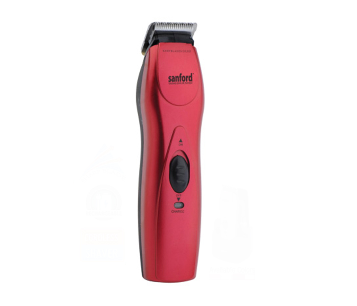 Sanford SF1950HC BS 3 Watts Rechargeable Cordless Hair Clipper - Red - Zoom Image 1