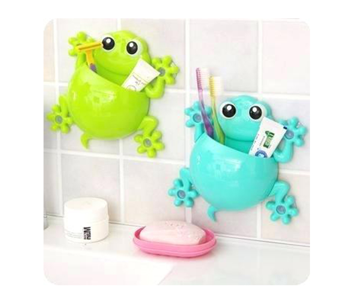 Frog & Bugs Design Silicone Bathroom Toothbrush Holder Set - Zoom Image 2