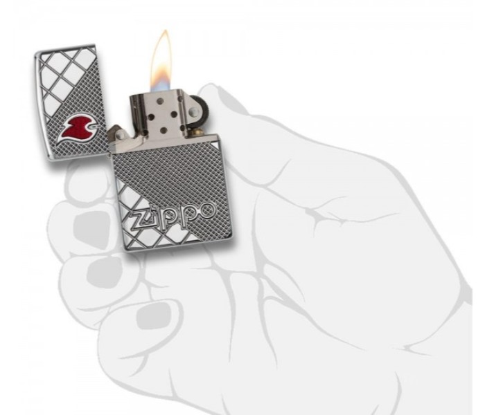 Zippo 29098 Armor Tile Mosaic Lighter Silver - Zoom Image 2