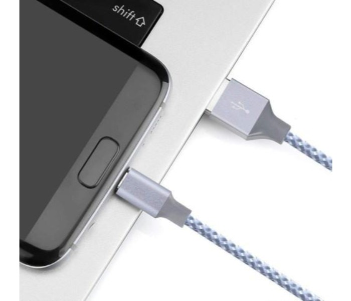 Fast Charging Nylon Micro USB Data Cable for all Android Devices SMCA3 Multicolor - Zoom Image 8