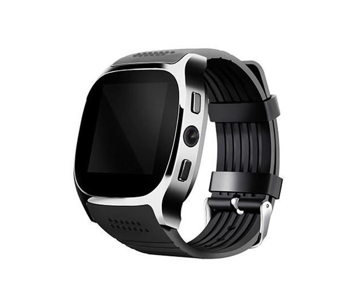 Bingo T8 Bluetooth Smart Watch With Sim And Camera - Black - Zoom Image 1