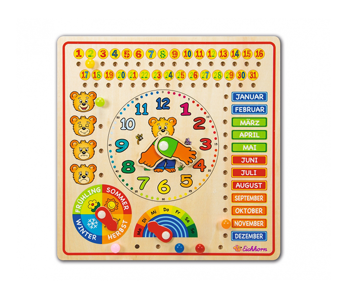 Simba 100005457 Eichhorn Pin Puzzle with Calendar Watch - Zoom Image 1