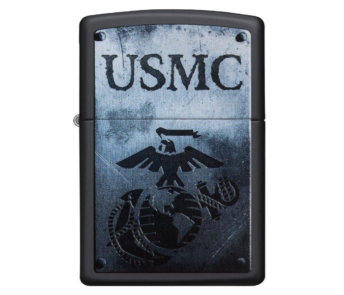 Zippo 28744 Usmc Lighter Black & Aluminum - Zoom Image 4