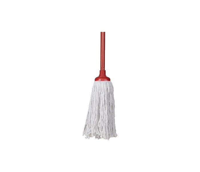 Britemax WM-313-350G 100% Cotton Round Mop with Stick - Red - Zoom Image