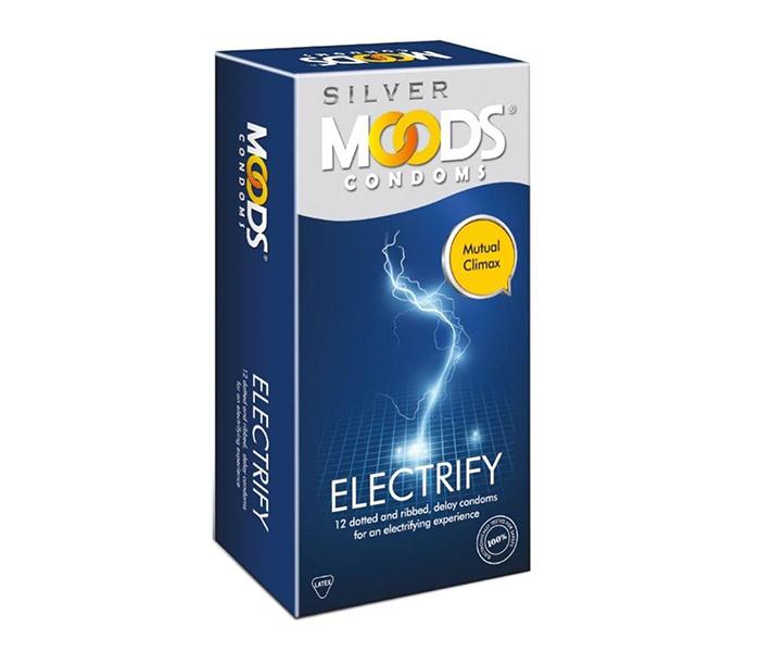 Moods Condoms 12 Pcs - Silver Electrify - Zoom Image