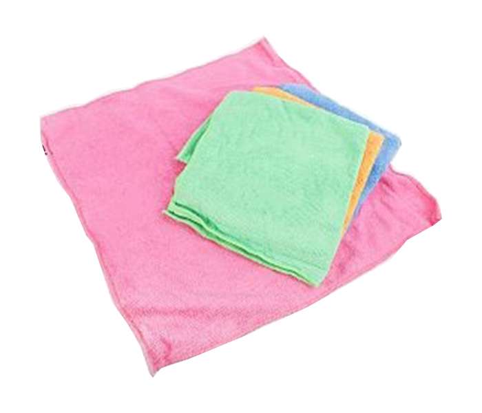 Mistuba 4 Pieces Microfiber Cleaning, Washing & Polishing Cloth for Car, Multi Colour - Zoom Image 1