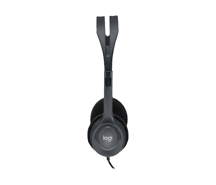 Logitech 981-000593 H111 Single Jack Stereo Headset - Black - Zoom Image 2