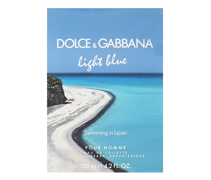 Dolce and Gabbana 125ml Light Blue Swimming in Lipari Eau De Toilette Spray for Men - Zoom Image 1