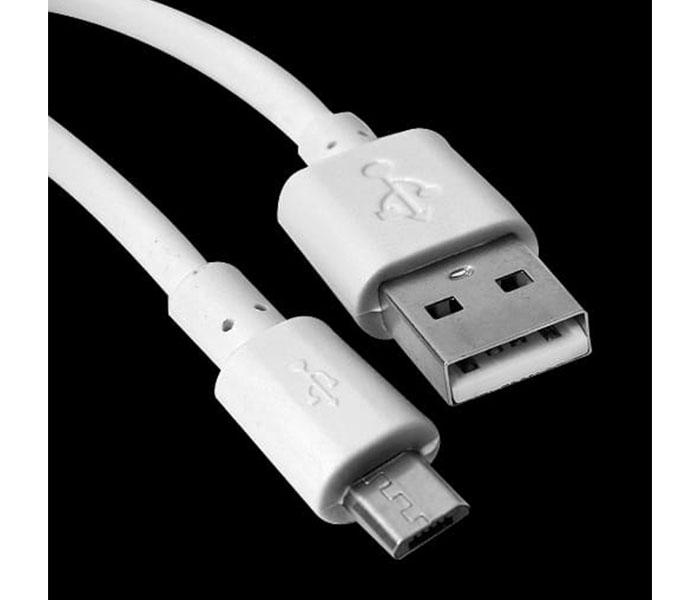 1 Meter Micro USB Data Charging Cable for Android Devices, White - Zoom Image 2