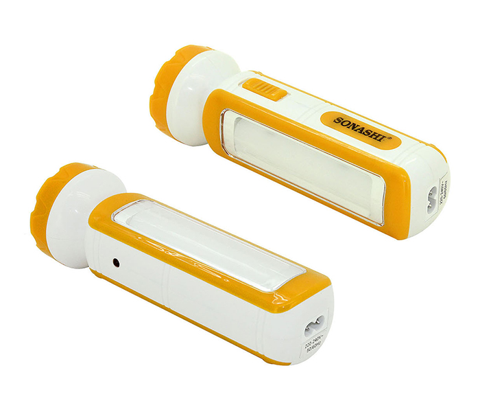 Sonashi SPLT-114 2-In-1 Rechargeable LED Torch with Lamp - Yellow - Zoom Image 2