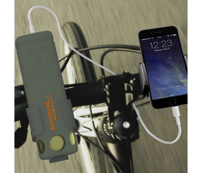 Promate Bikermate Rugged Wireless Speaker with Mount - Grey - Zoom Image 7