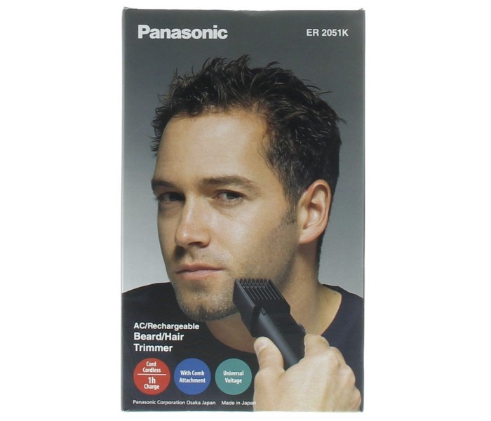 Panasonic ER-2051K Beard Hair Trimmer Black - Zoom Image 1