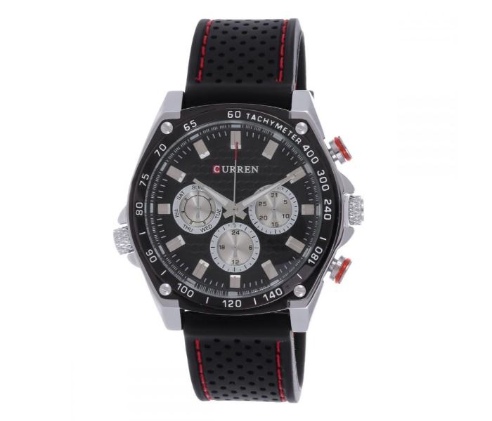 Curren 8146 Rubber Strap Band Quartz Watch For Men - Zoom Image 1