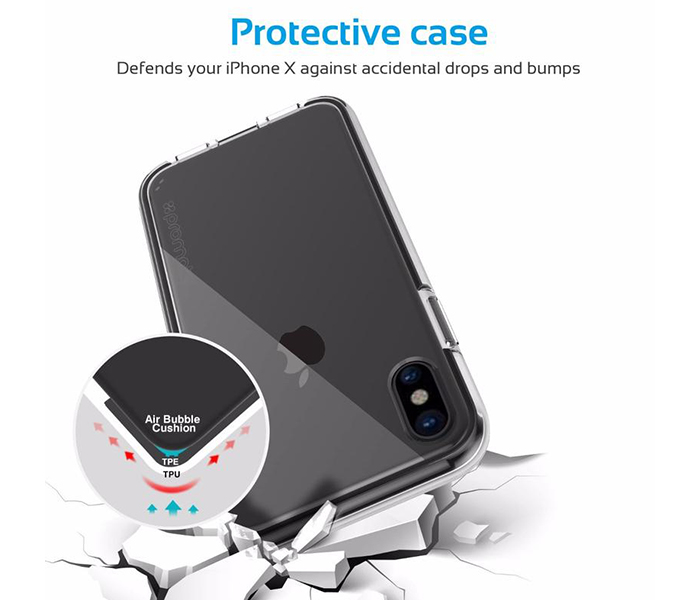 Promate SNAP-X Easy-Fit Super-Slim Protective Case with Bumper Function - Black - Zoom Image 1